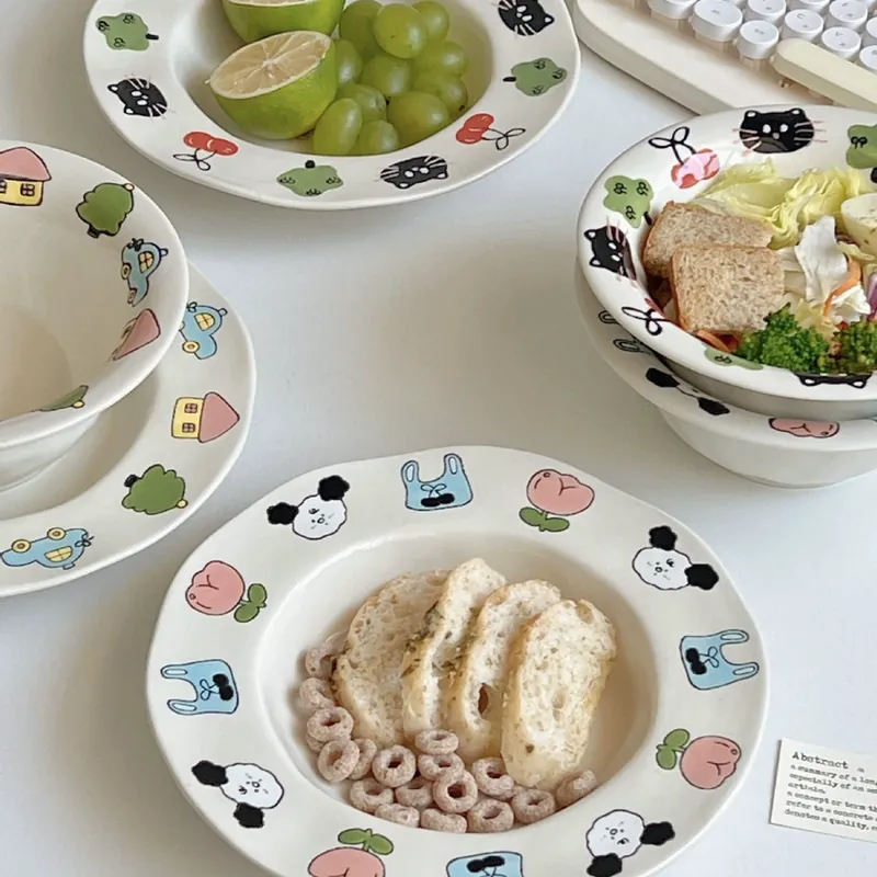وعاء سلطة بنقش بارز tableware view 2
