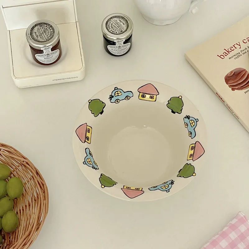 وعاء سلطة بنقش بارز tableware view 4