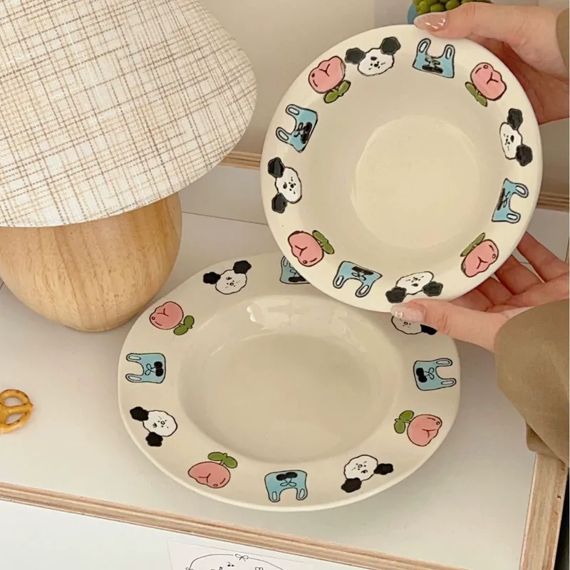 엠보싱 샐러드 플레이트 tableware view 3