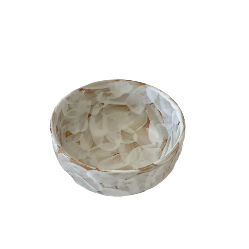 Tigela de arroz de grés pintada à mão tableware view 5