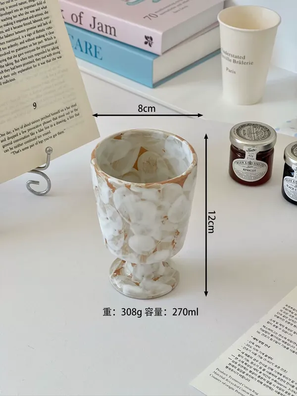 Hand-Painted Stoneware Goblet tableware view 6