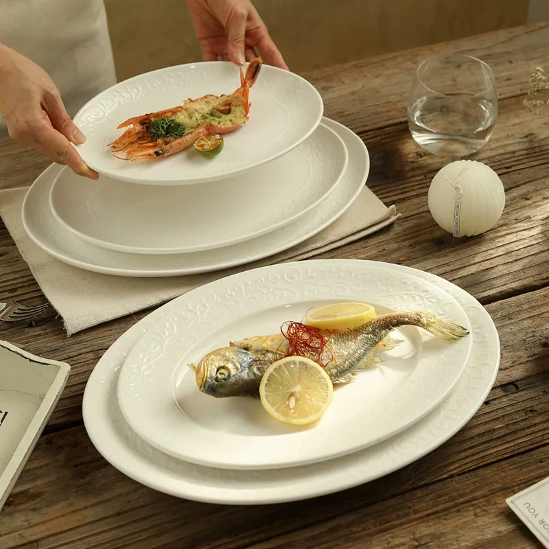 Oval Ceramic Fish Plate