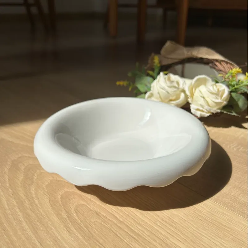 وعاء حلوى بورسلين بسيط tableware view 3