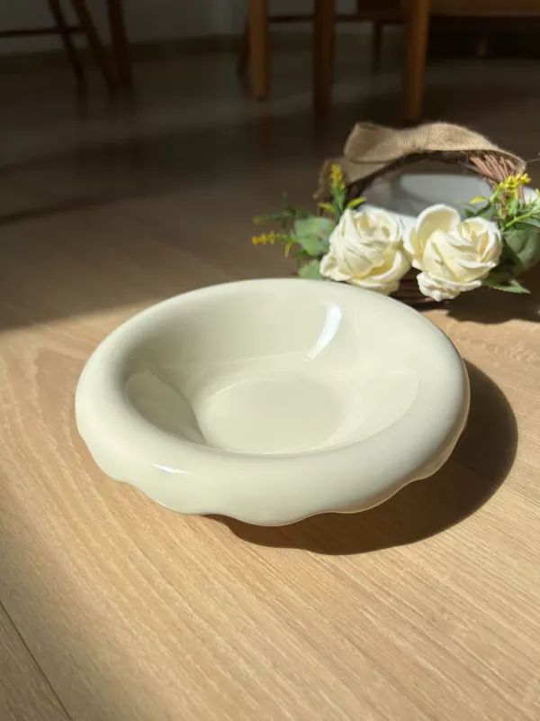 وعاء حلوى بورسلين بسيط tableware view 6