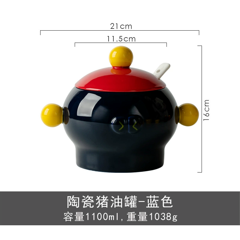 Керамическая банка для смальца с крышкой tableware view 7