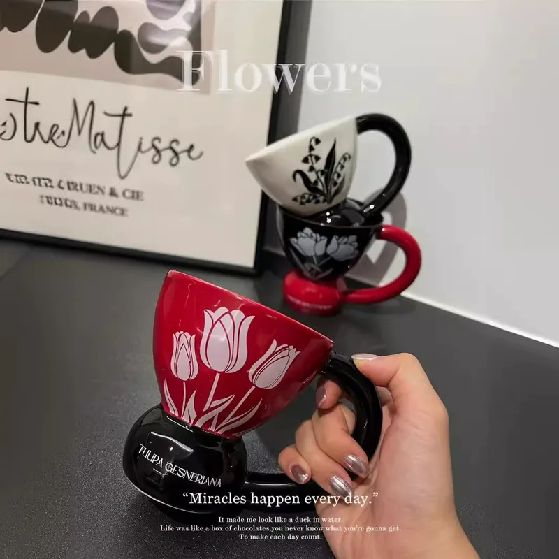 Mug en céramique avec motif floral tableware view 2