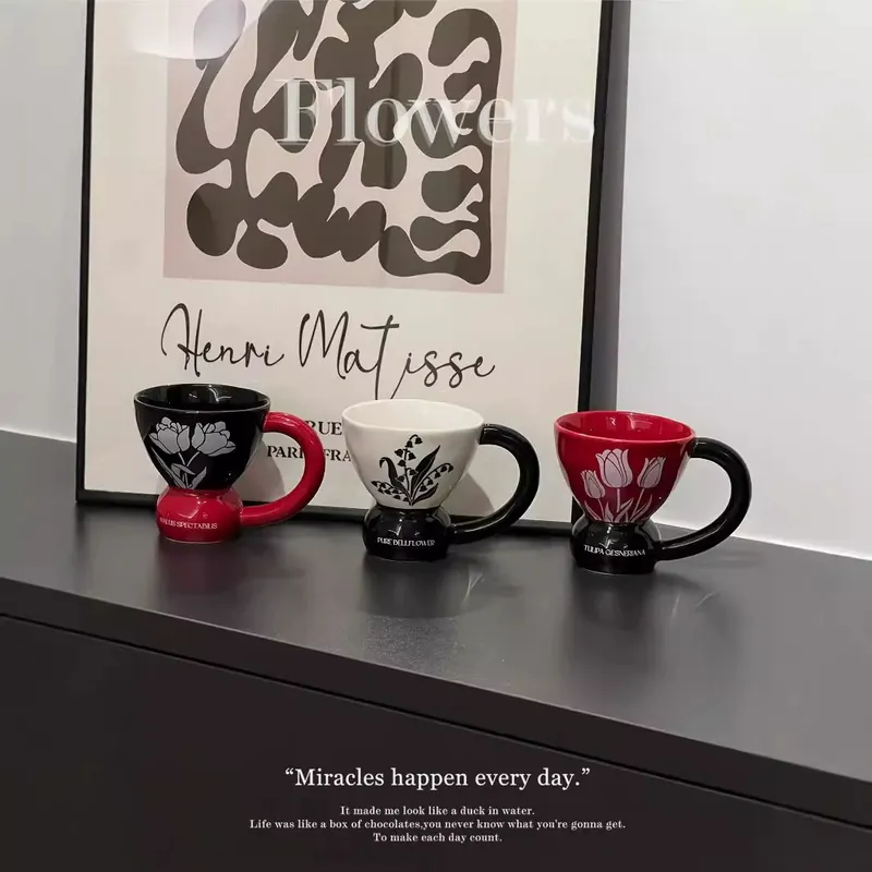 Mug en céramique avec motif floral tableware view 5