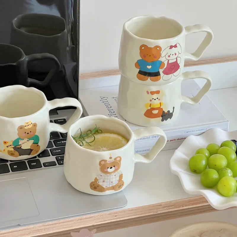 Cartoon Couple Mug tableware view 2
