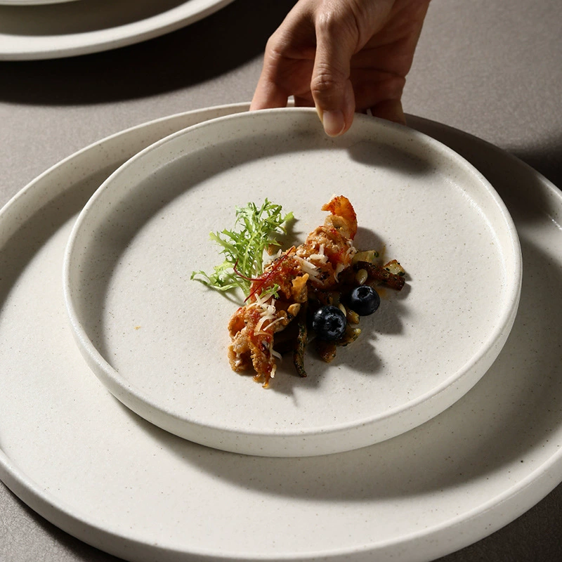 Скандинавская керамическая тарелка для стейка tableware view 4