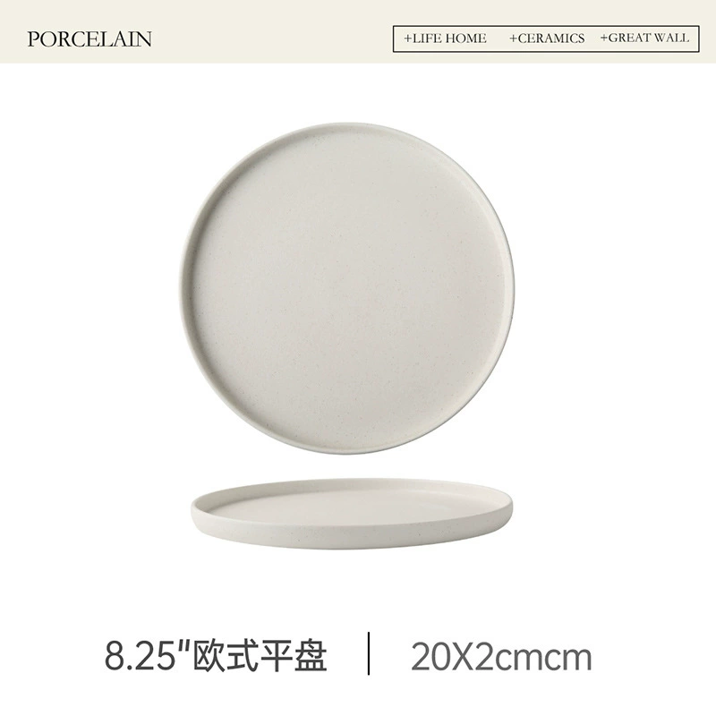 Скандинавская керамическая тарелка для стейка tableware view 9