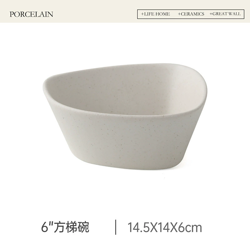 Bol à dessert en céramique irrégulier tableware view 9