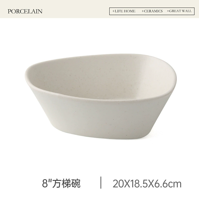 Bol à dessert en céramique irrégulier tableware view 10