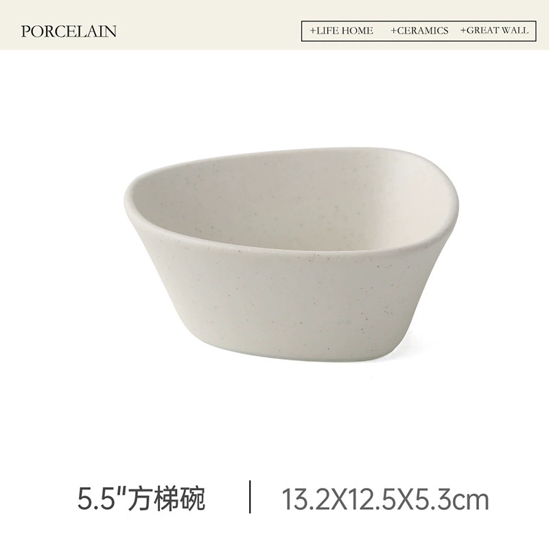 Bol à salade en céramique irrégulier tableware view 8