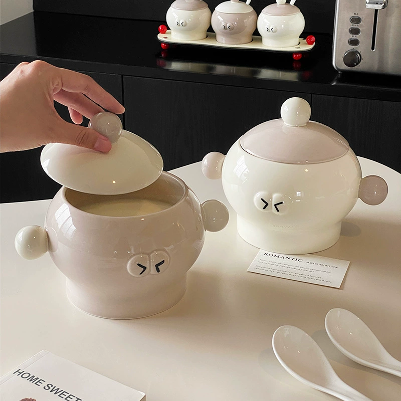 Ceramic Lard Jar with Lid