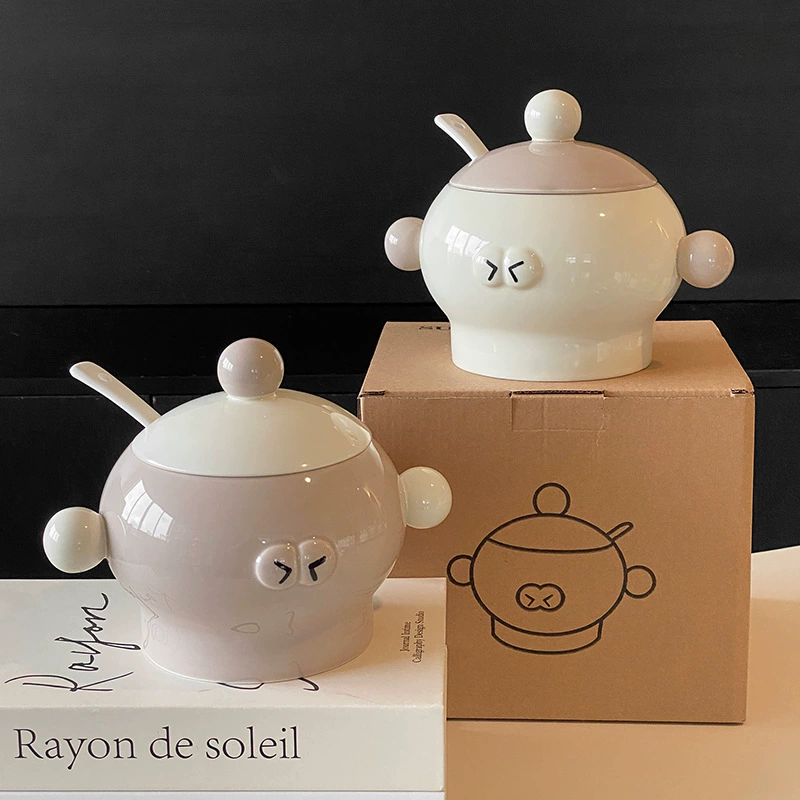 뚜껑 세라믹 라드 단지 tableware view 4