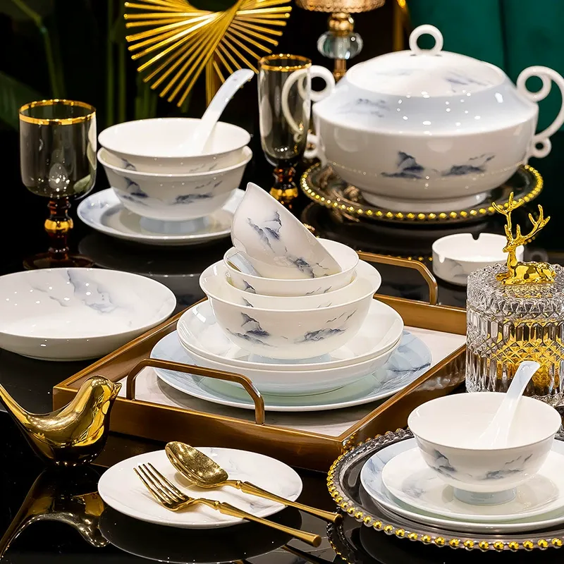 Пиала для риса из костяного фарфора tableware view 3