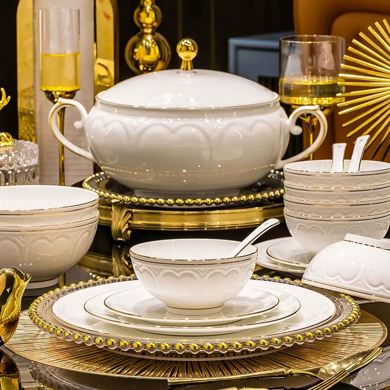 Bone China Dinnerware Set tableware view 4