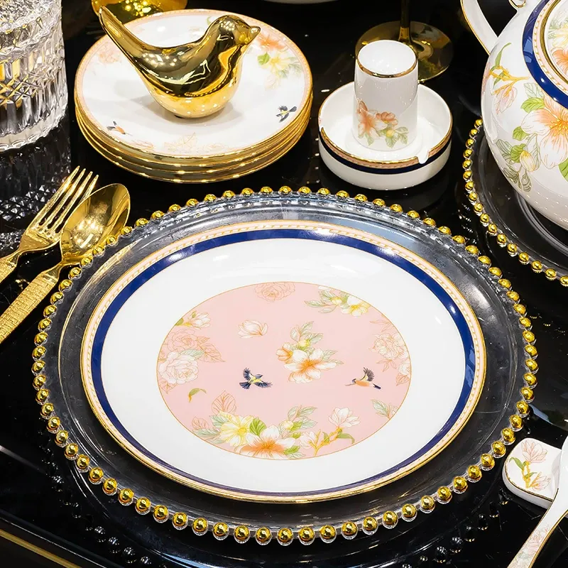 طبق عشاء بورسلين عظمي tableware view 2
