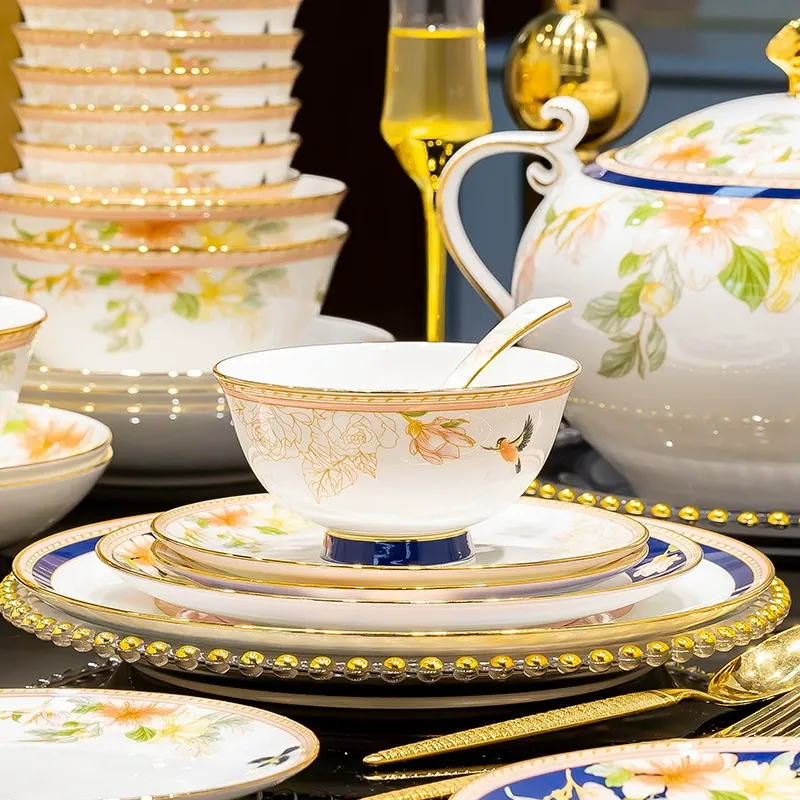 طبق عشاء بورسلين عظمي tableware view 4
