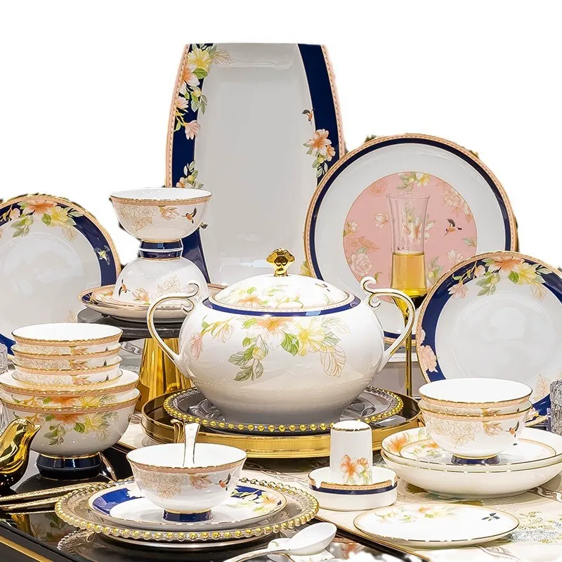 طبق عشاء بورسلين عظمي tableware view 5
