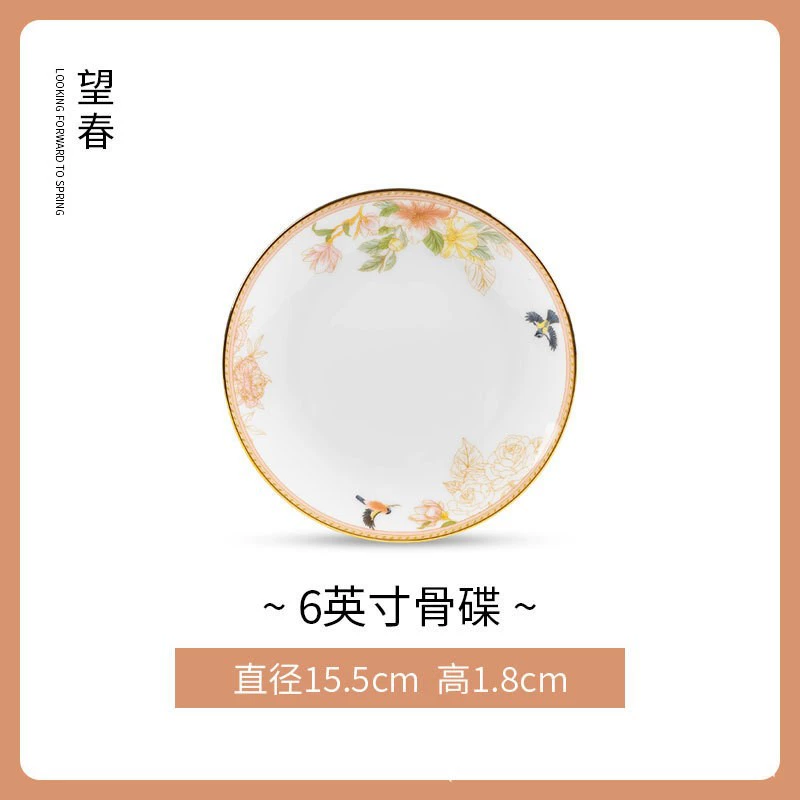 طبق عشاء بورسلين عظمي tableware view 6
