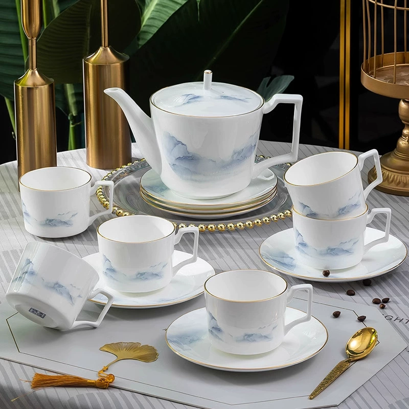 Porcelain Tea Set tableware view 3