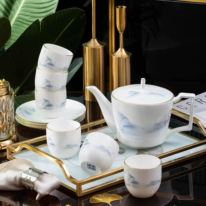 Porcelain Tea Set tableware view 4