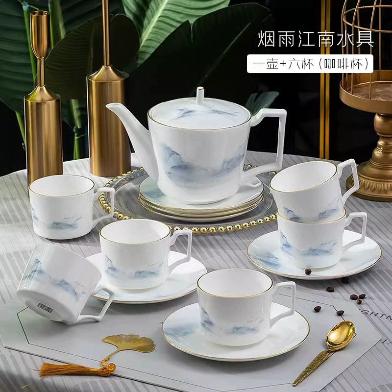 Porcelain Tea Set tableware view 6