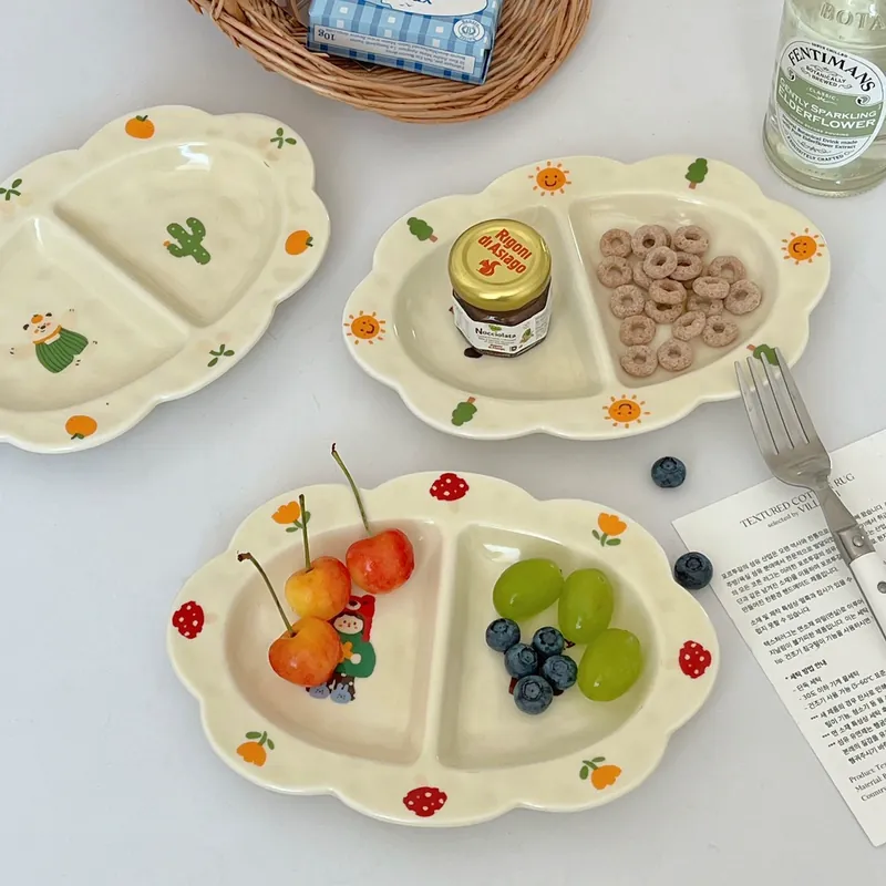 Cartoon Breakfast Plate