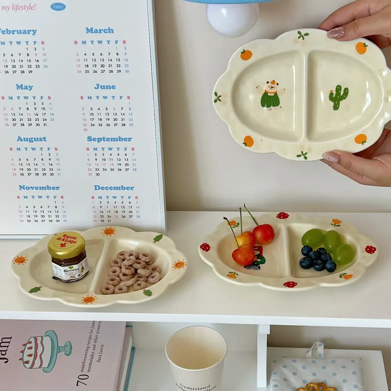 Мультяшная тарелка для завтрака tableware view 2