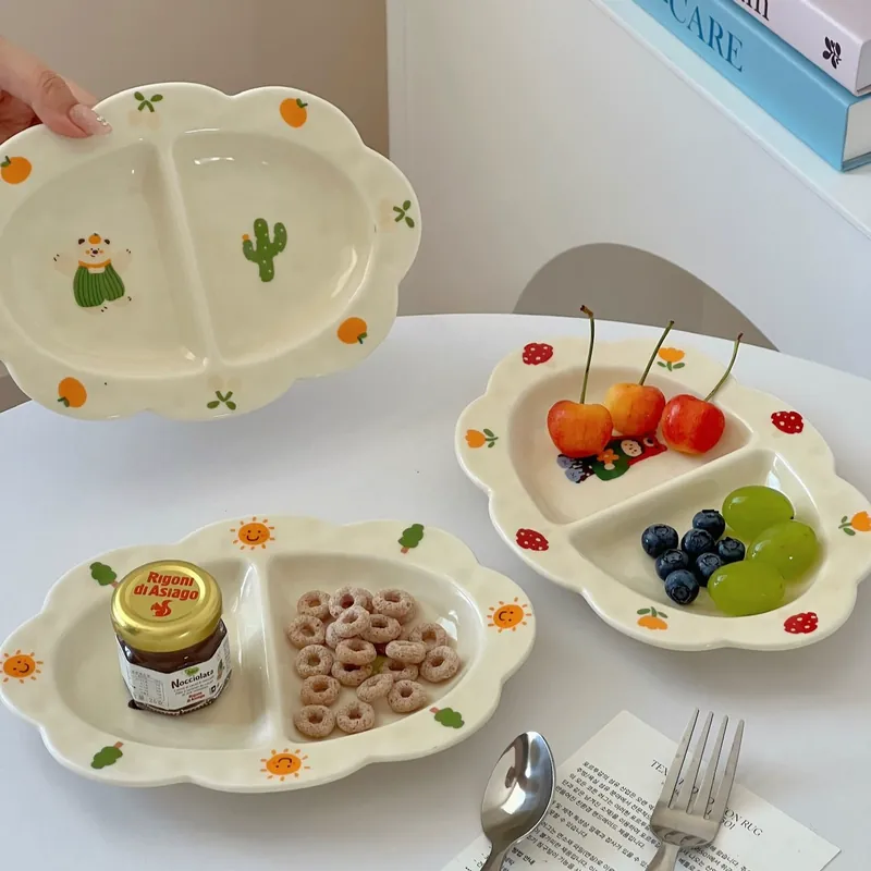 Мультяшная тарелка для завтрака tableware view 4