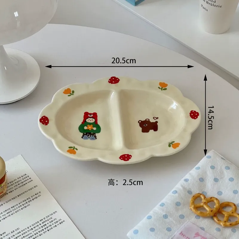 Мультяшная тарелка для завтрака tableware view 6
