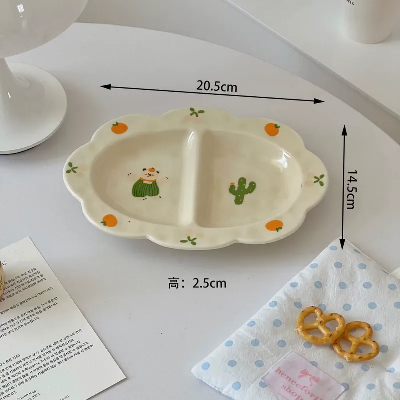Мультяшная тарелка для завтрака tableware view 7