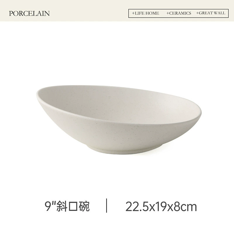 Nordic Ceramic Pasta Plate and Bowl Set tableware view 8