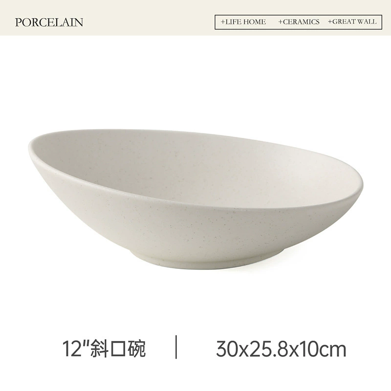 Nordic Ceramic Pasta Plate and Bowl Set tableware view 10