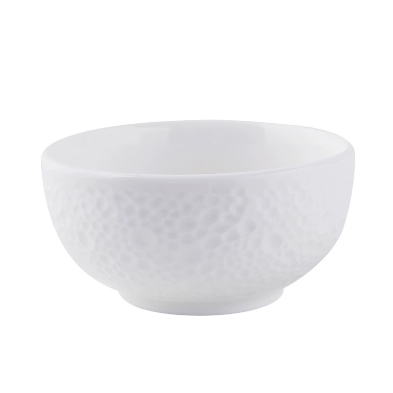 Pearl Relief Ceramic Rice Bowl tableware view 5