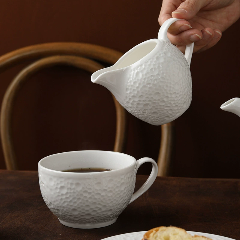 Pearl Relief Coffee Cup and Saucer Set tableware view 3