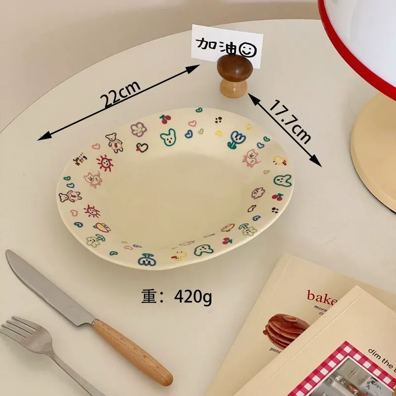 Пиала для риса из керамики с мультяшным животным tableware view 5