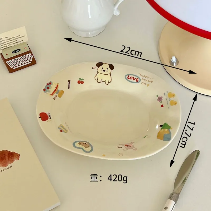 Пиала для риса из керамики с мультяшным животным tableware view 8