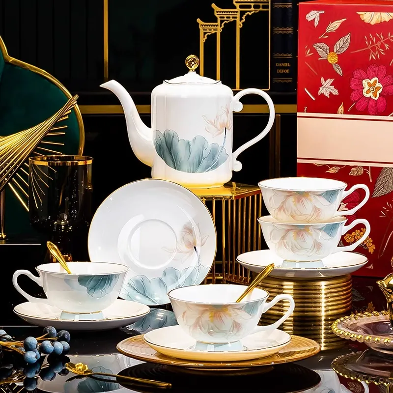 Bone China Coffee Cup Set