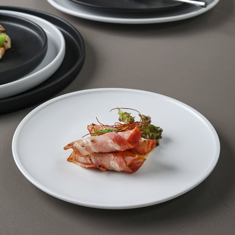 طبق عشاء دائري خزفي إسكندنافي tableware view 3