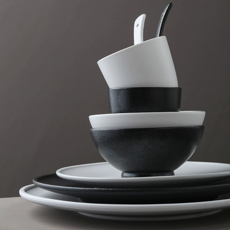 Ceramic Dinnerware Set with Bowls and Plates tableware view 4