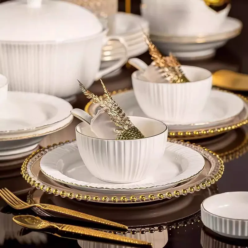 Porcelain Dinnerware Set tableware view 3