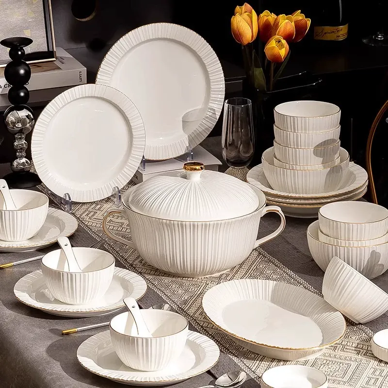 Porcelain Dinnerware Set tableware view 4