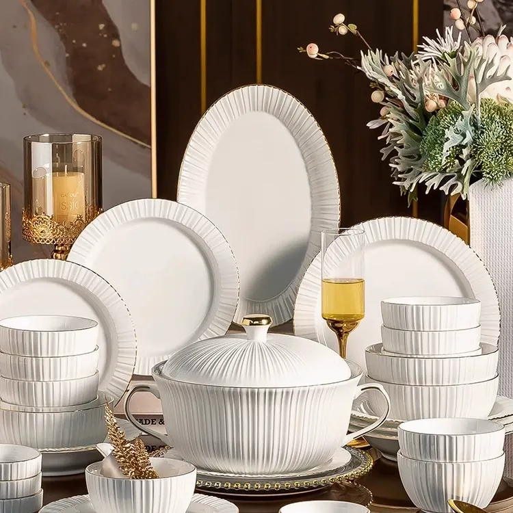 Porcelain Dinnerware Set tableware view 5