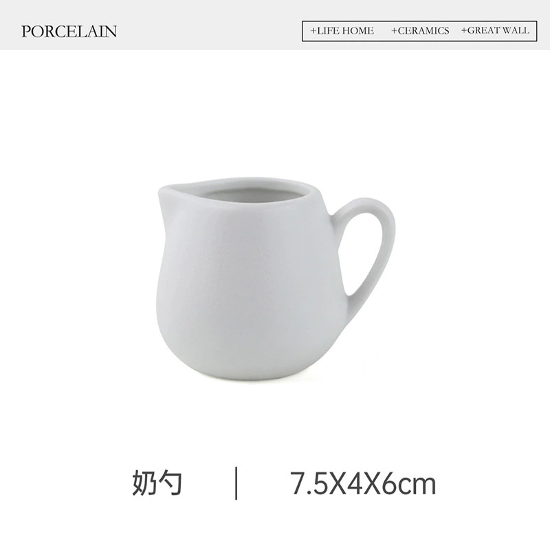 Irregular Ceramic Coffee Cup and Saucer Set tableware view 6