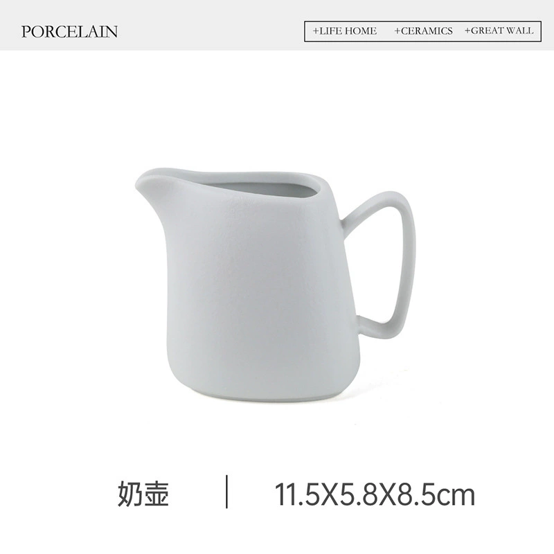Irregular Ceramic Coffee Cup and Saucer Set tableware view 11
