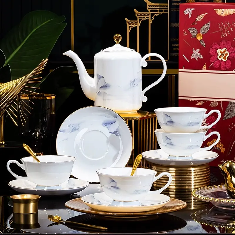 Bone China Coffee Cup Set