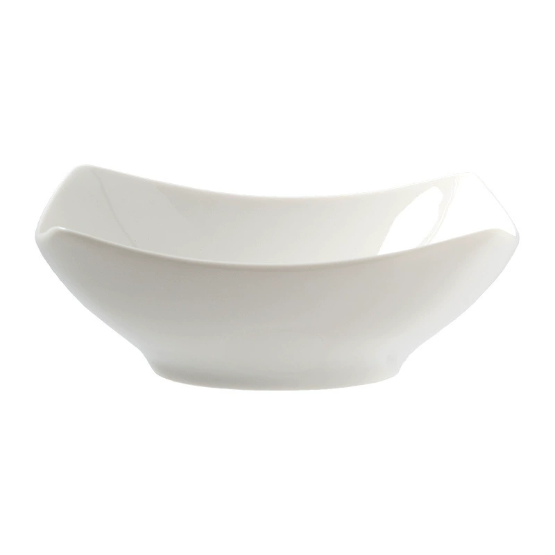 White Square Ceramic Plate tableware view 5