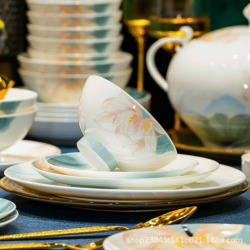 Porcelain High-Footed Bowl tableware view 2